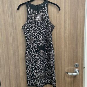 Verty black sequin/beaded dress.